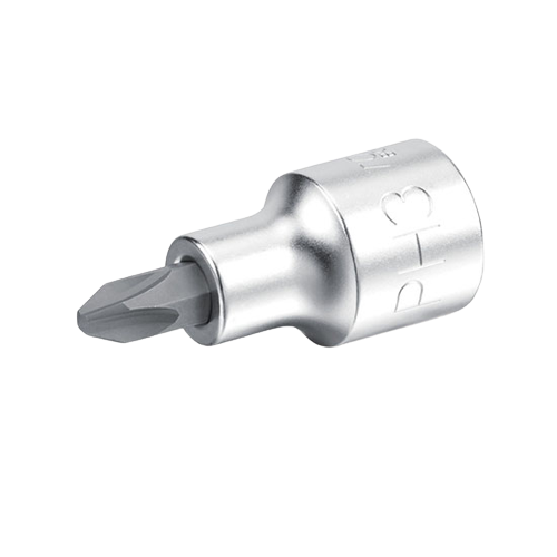 Bit tubular cu soclu TOPTUL BCAA12P2, profil PH2, prindere 3/8 inch, lungime 48 mm, crom vanadiu
