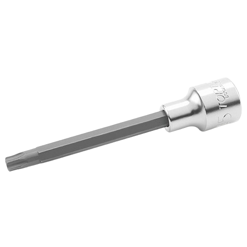 Bit tubular TOPTUL BCGA1645, prindere pătrat 1/2 inch, profil torx T45, lungime 120 mm, oțel crom vanadiu