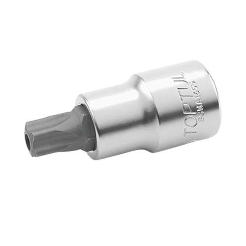 Bit TOPTUL cu soclu tubular BCNA0820, profil stea, antrenor pătrat 1/4 inch, deschidere cheie T20, lungime 37 mm, crom vanadiu