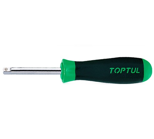 Maner TOPTUL CAIP0816, surubelnita tubulara, antrenor patrat 1/4 inch, lungime totala 165 mm, lungime activa 60 mm, maner cauciucat, aderent