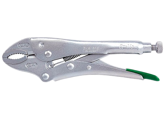 Cleste autoblocant cu functie taiat TOPTUL DAAQ2B10, surub ajustare, lungime 10 inch/254 mm, finisaj nichelat