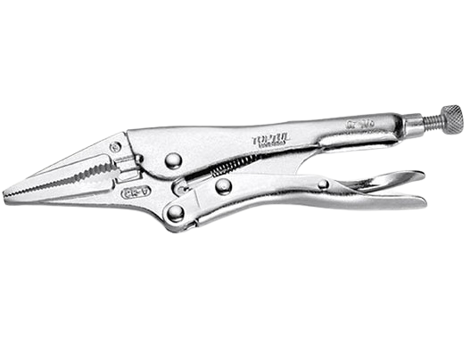 Cleste TOPTUL DAAS1A09 autoblocant, cu falci lungi, dimensiune 9 inch/228.6 mm, crom molibden, finisaj nichelat