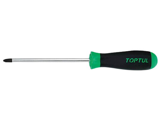 Șurubelniță TOPTUL FBAB0215, în cruce PH2, lungime 265 mm, lungime activă 150 mm, mâner ergonomic, aderent