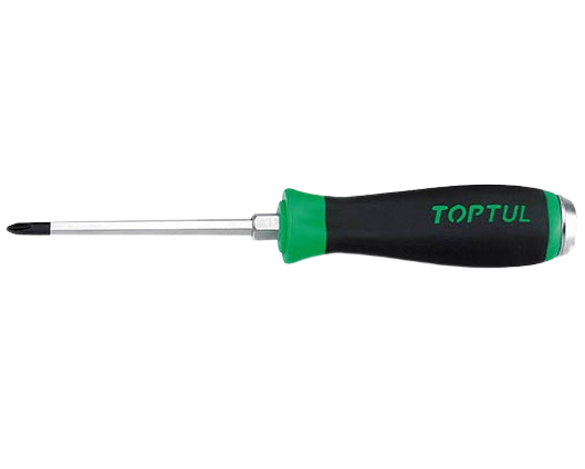 Șurubelnița TOPTUL FBGB0210 în cruce, PH2, lungime 215 mm, lungime activă 100 mm, mâner ergonomic, aderent