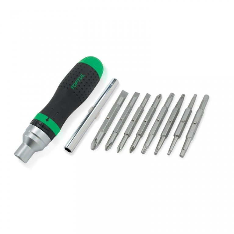 Set surubelnita cu clichet 19in1 TOPTUL GAAR1002, profil pozidrive, torx si hexagonal