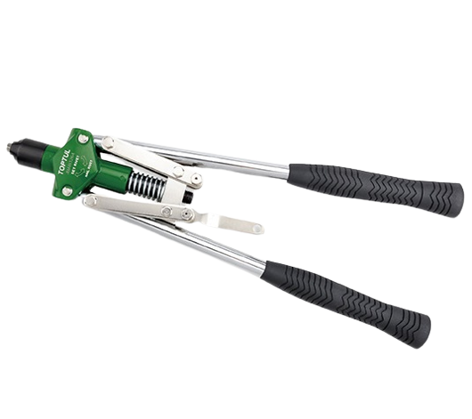 Cleste TOPTUL JBAB3264 pentru pop-nit, 4 capete interschimbabile, 3.2 mm, 4.0 mm, 4.8 mm, 6.4 mm, manere aluminiu