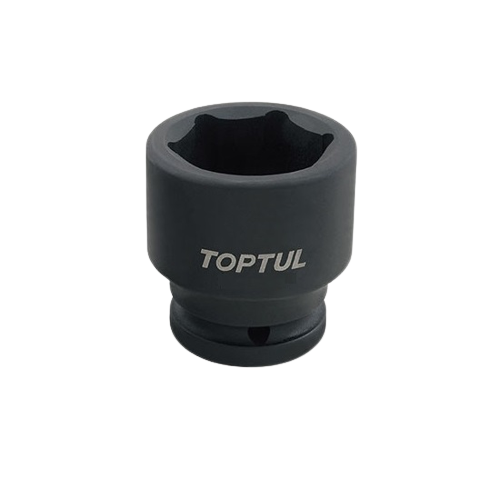 Cheie TOPTUL KABA1621 tubulară de impact, prindere pătrat 1/2 inch, profil hexagonal, deschidere cheie 21 mm, lungime 40 mm, crom molibden