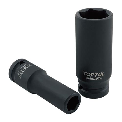 Cheie tubulară de impact KABE1614 TOPTUL, antrenor pătrat 1/2 inch, deschidere cheie 14 mm, lungime 78 mm, oțel crom molibden