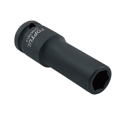 Cheie TOPTUL KABE1616, tubulara de impact, prindere patrat 1/2 inch, profil hexagonal, deschidere cheie 16 mm, lungime 78 mm, crom molibden