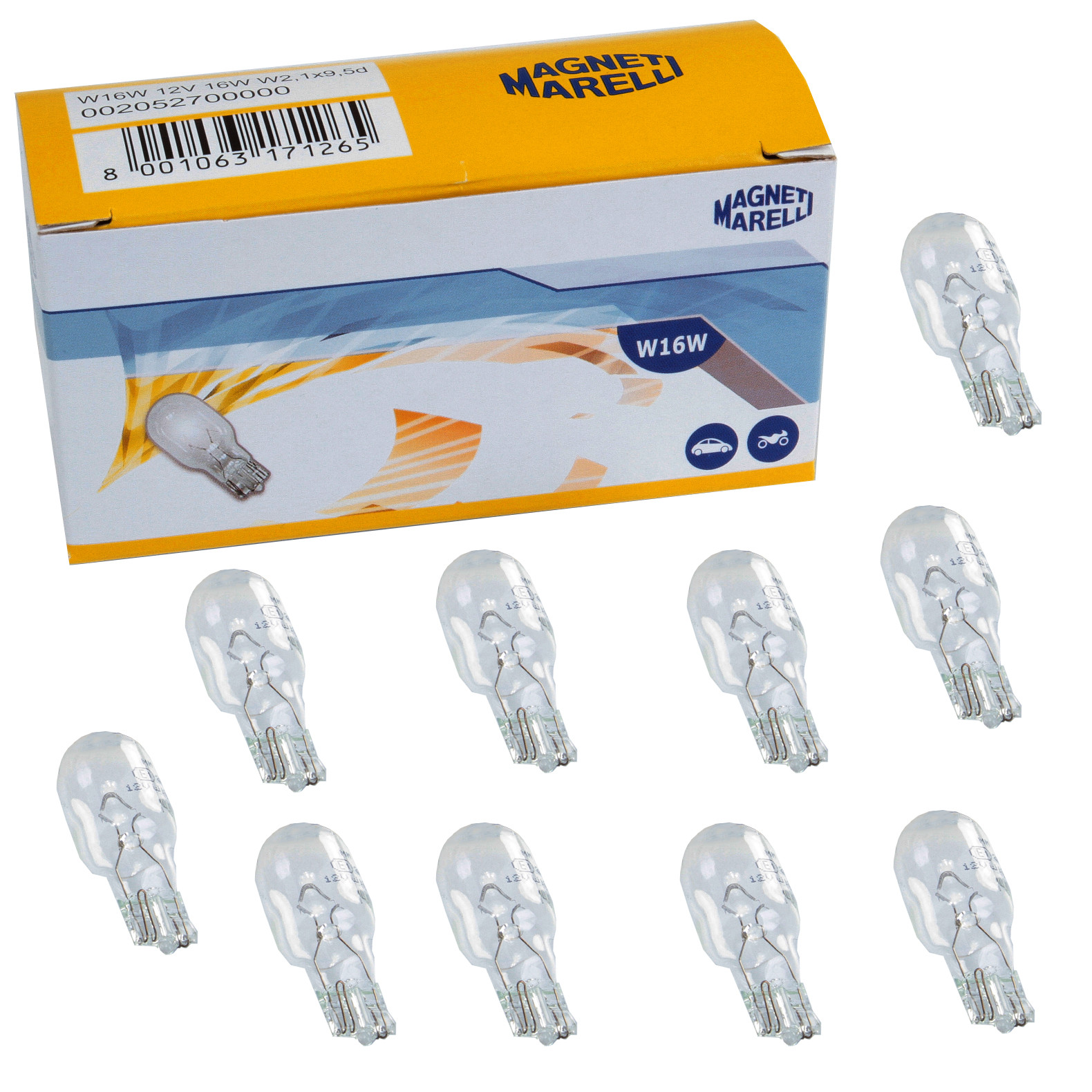 Bec T15 Magneti Marelli W16W 12V 16W W2,1x9,5d