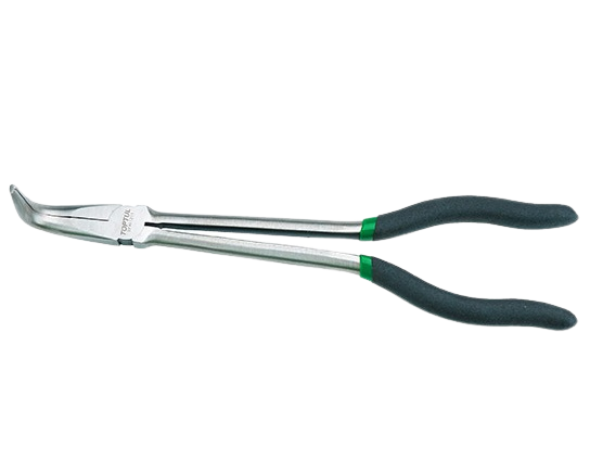 Cleste TOPTUL DFAI1211, lung cu varf indoit, dimensiuni 11 inch/279.4 mm, otel crom molibden