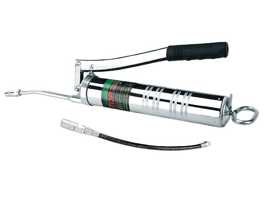Pistol TOPTUL JGAE0201 metalic pentru gresare, capacitate 400 cc, lungime 530 mm, furtun flexibil 300 mm