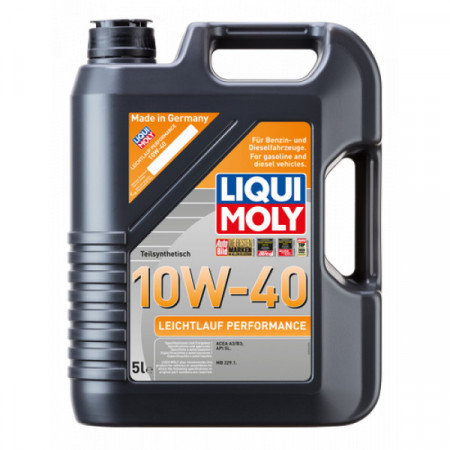 Ulei motor LIQUI MOLY Leichtlauf Performance 10W40, volum 5 litri, semi sintetic pentru MB 2536