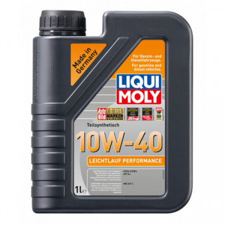 Ulei LIQUI MOLY Leichtlauf Performance 10W40 2535/2338, volum 1 litru, semi sintetic pentru MB