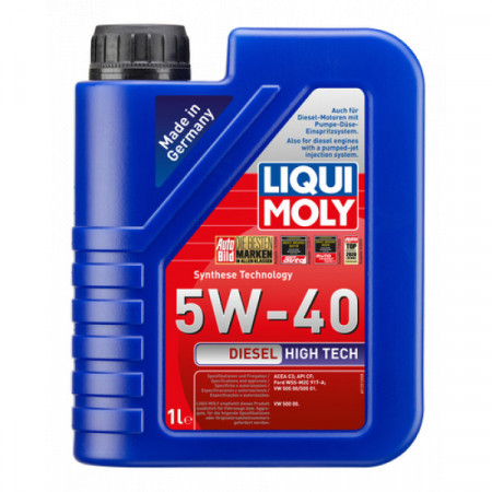Ulei LIQUI MOLY Diesel Hightech 5W40 2679, volum 1 litru, sintetic pentru VW, Ford