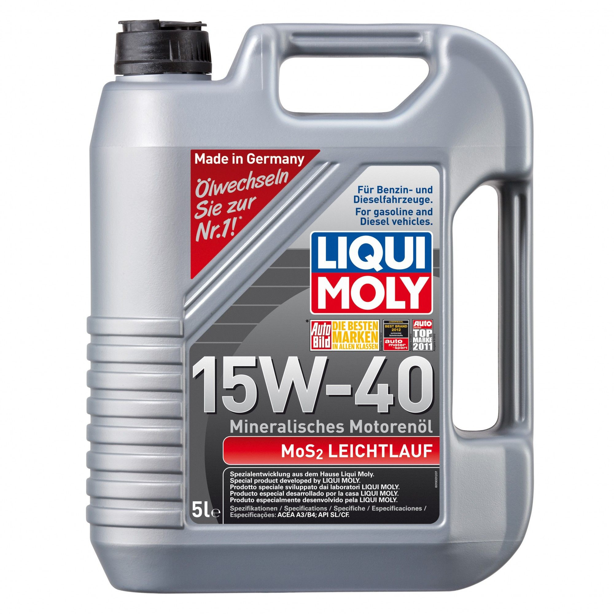 Ulei Liqui Moly MOS2 Leichtlauf 15W-40 (2193) (2571) 5L pentru motor