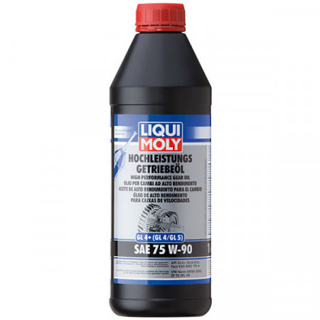 Ulei LIQUI MOLY GL 4+ 20462 75W90, volum 1 litru, pentru transmisie manuală, auxiliare și hipoidale pentru VW, Ford