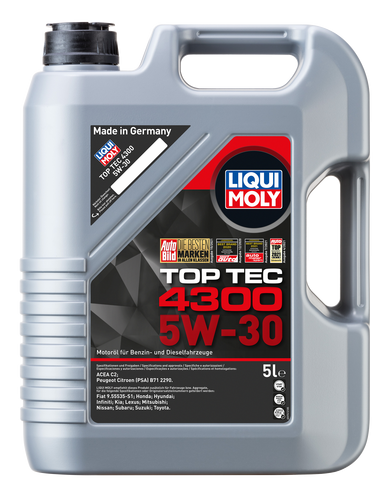 Ulei motor LIQUI MOLY Top Tec 4300 5W30 2324 SN/CF, ACEA C2, 5 litri, sintetic