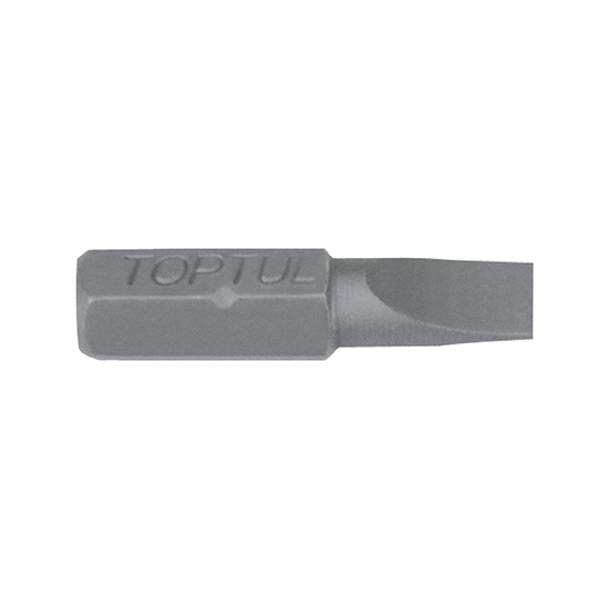 Bit pentru înșurubare TOPTUL FSAA085E, prindere hexagonală 1/4 inch, profil drept 1.0x5.5 mm, lungime 25 mm, finisaj fosfatat
