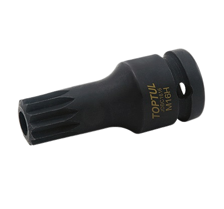 Cheie buson ulei TOPTUL JDBC1616, prindere patrat 1/2 inch, deschidere cheie M16H, lungime 60 mm, crom vanadiu pentru VW, Porsche, Audi