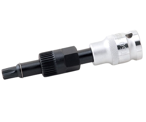 Cheie TOPTUL JDCD3350, fixare alternator, antrenor pătrat 1/2 inch, deschidere cheie T50, 33 dinți, lungime 110 mm pentru Mercedes, Renault