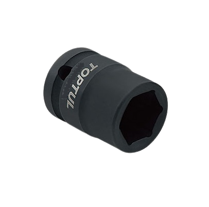 Cheie TOPTUL tubulara de impact KABA1617, prindere patrat 1/2 inch, profil hexagonal, deschidere cheie 17 mm, lungime 38 mm, crom molibden