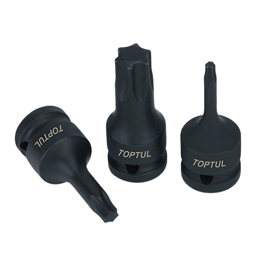 Cheie TORX bit de impact TOPTUL KADA1220, prindere patrat 3/8 inch, profil torx, deschidere cheie T20, lungime 52 mm, crom molibden