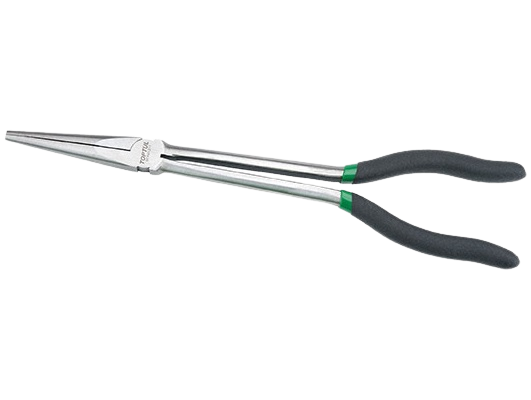 Cleste TOPTUL DFAG1211 cu varf lung, lungime 11 inch/275 mm, crom molibden, manere cauciucate, aderente