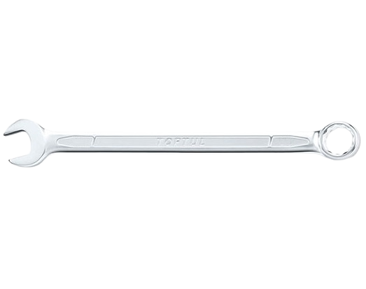 Cheie TOPTUL AAEA1010 combinata lunga, cot 15 grade, deschidere cheie 10 mm, lungime 170 mm, oțel crom vanadiu, finisaj satinat