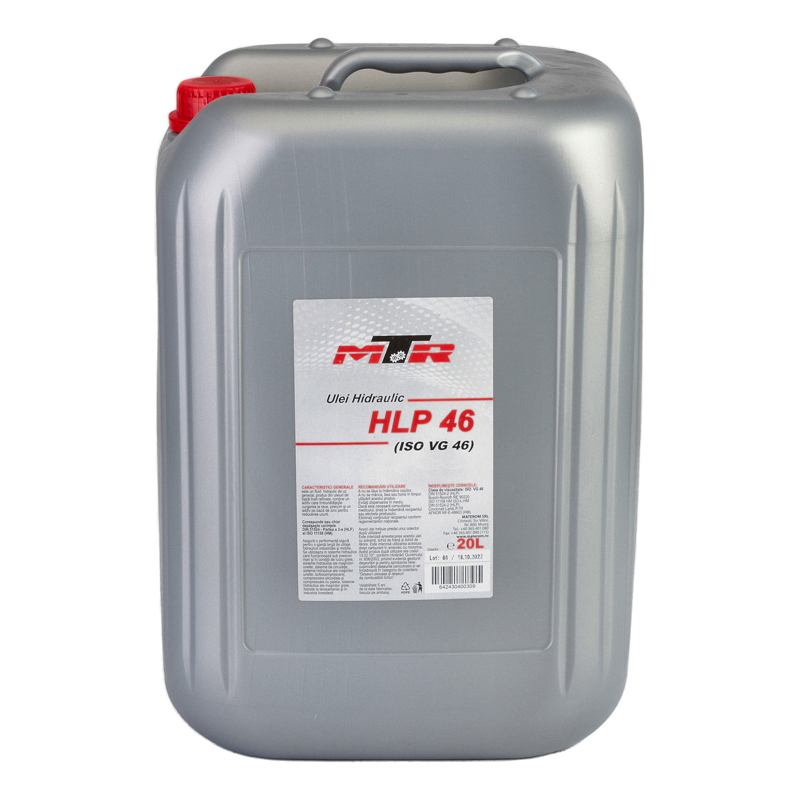Ulei MTR Hidraulic HLP 46 20L