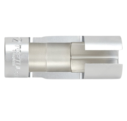 Cheie senzor oxigen TOPTUL JDAQ1622, prindere patrat 1/2 inch, deschidere cheie 7/8 inch/22 mm, lungime 85 mm, crom molibden