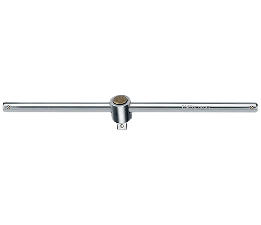 Maner de forta T cu cap culisant CTCJ1208 TOPTUL, antrenor patrat 3/8 inch, lungime 202 mm, crom vanadiu, finisaj satinat
