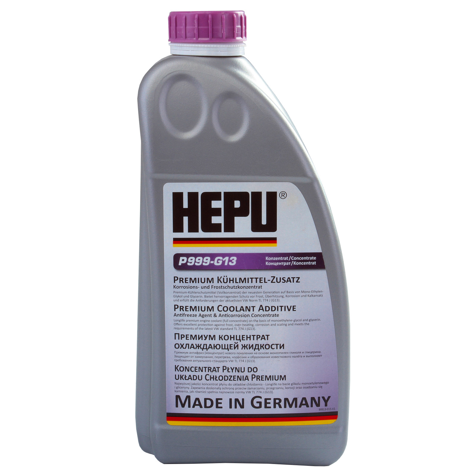 Antigel Hepu G13 concentrat 1,5L pentru VW, Seat, Audi, Skoda