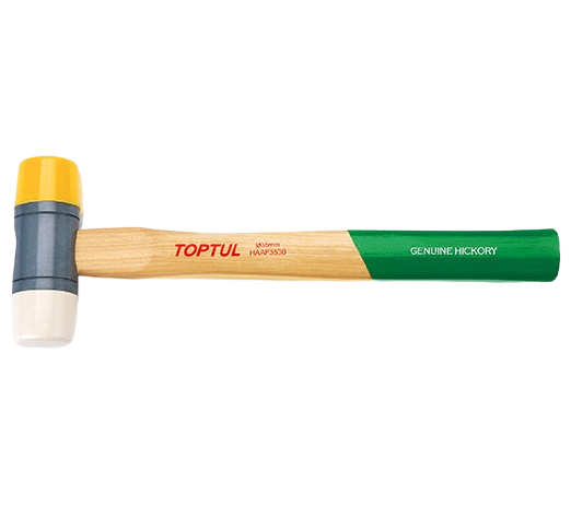 Ciocan TOPTUL HAAF3530 din plastic, diametru cap 35 mm, lungime 303 mm, coadă din lemn