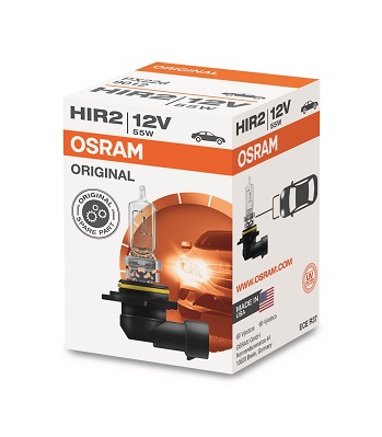 Bec OSRAM far faza lunga 12 V, HIR2 PX22D 55W, original, 9012