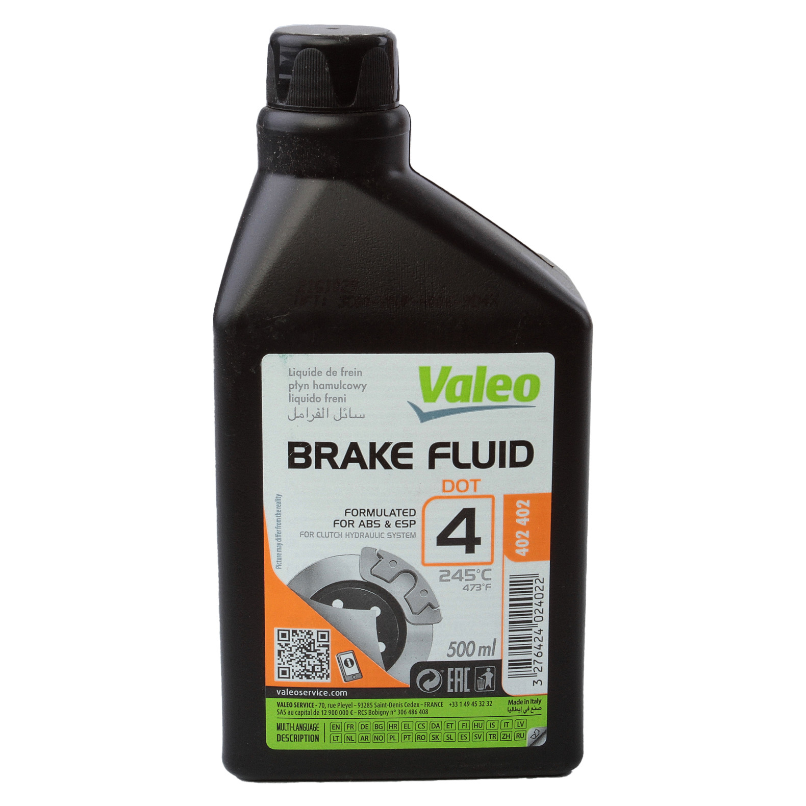 Lichid Valeo DOT4 sintetic de frână 0.5 L