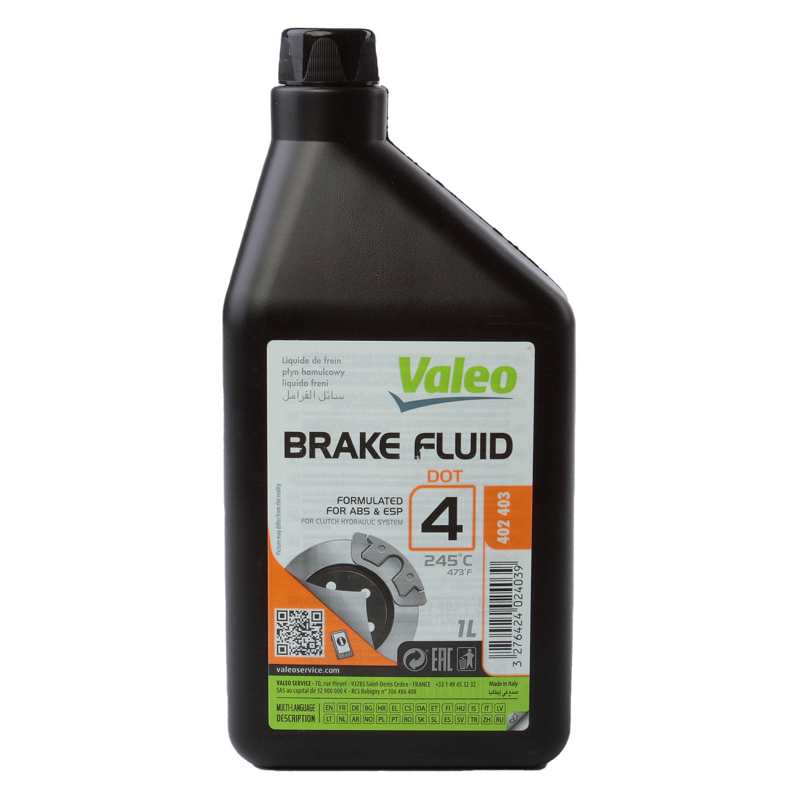 Lichid Valeo DOT4 sintetic de frână 1L