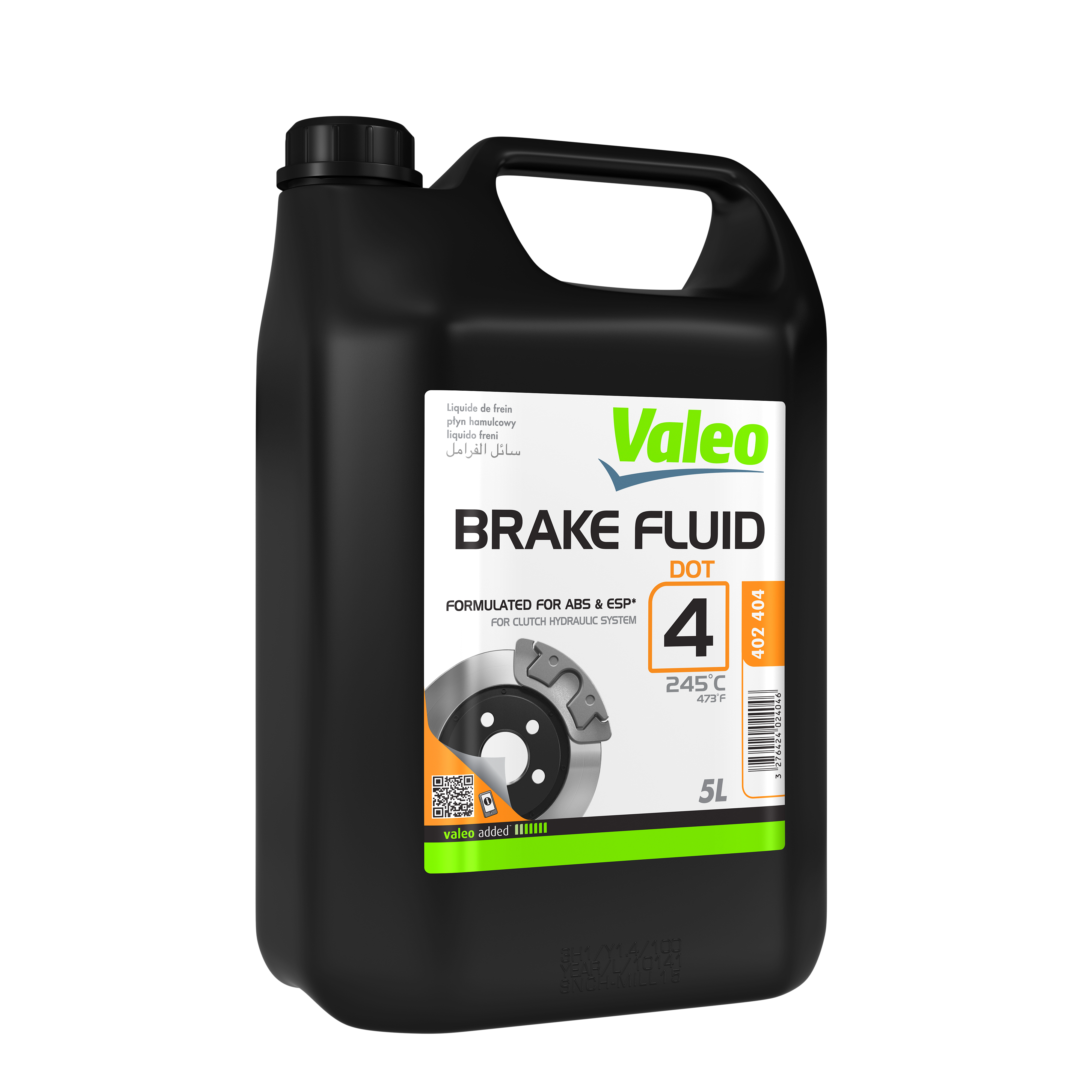 Lichid DOT4 de frana Valeo sintetic 5L