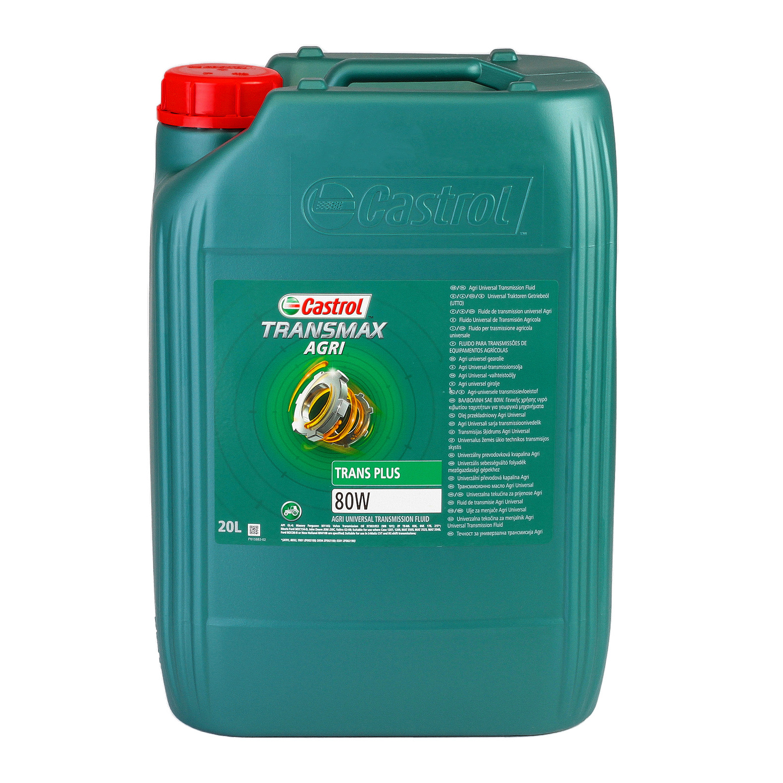Ulei Castrol Agri Trans Plus 80W 20L pentru Volvo, Ford, și