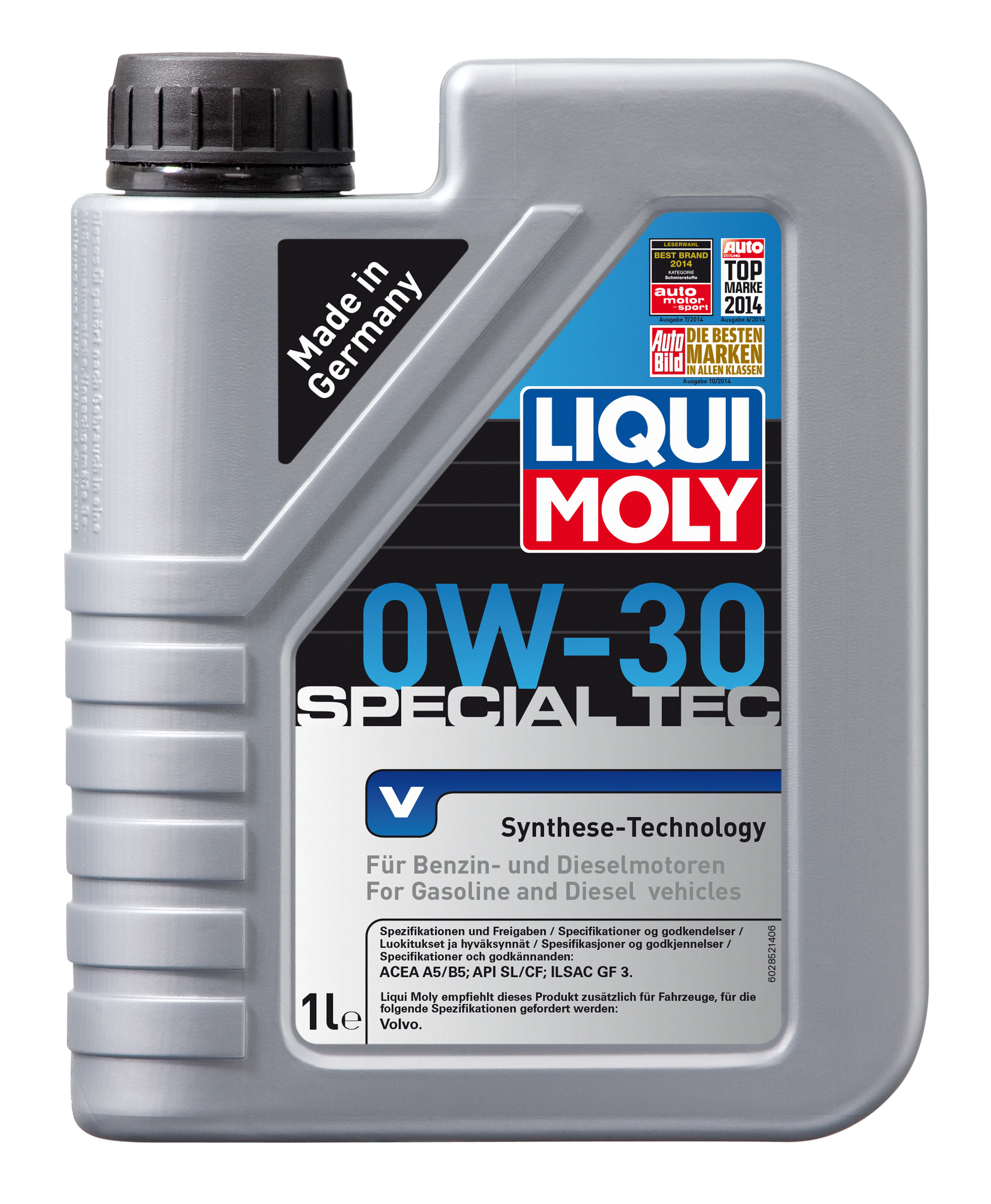 Ulei motor Liqui Moly Special Tec V 0W30 1L pentru Jaguar, Renault, Honda, Volvo (3768) (2852)...