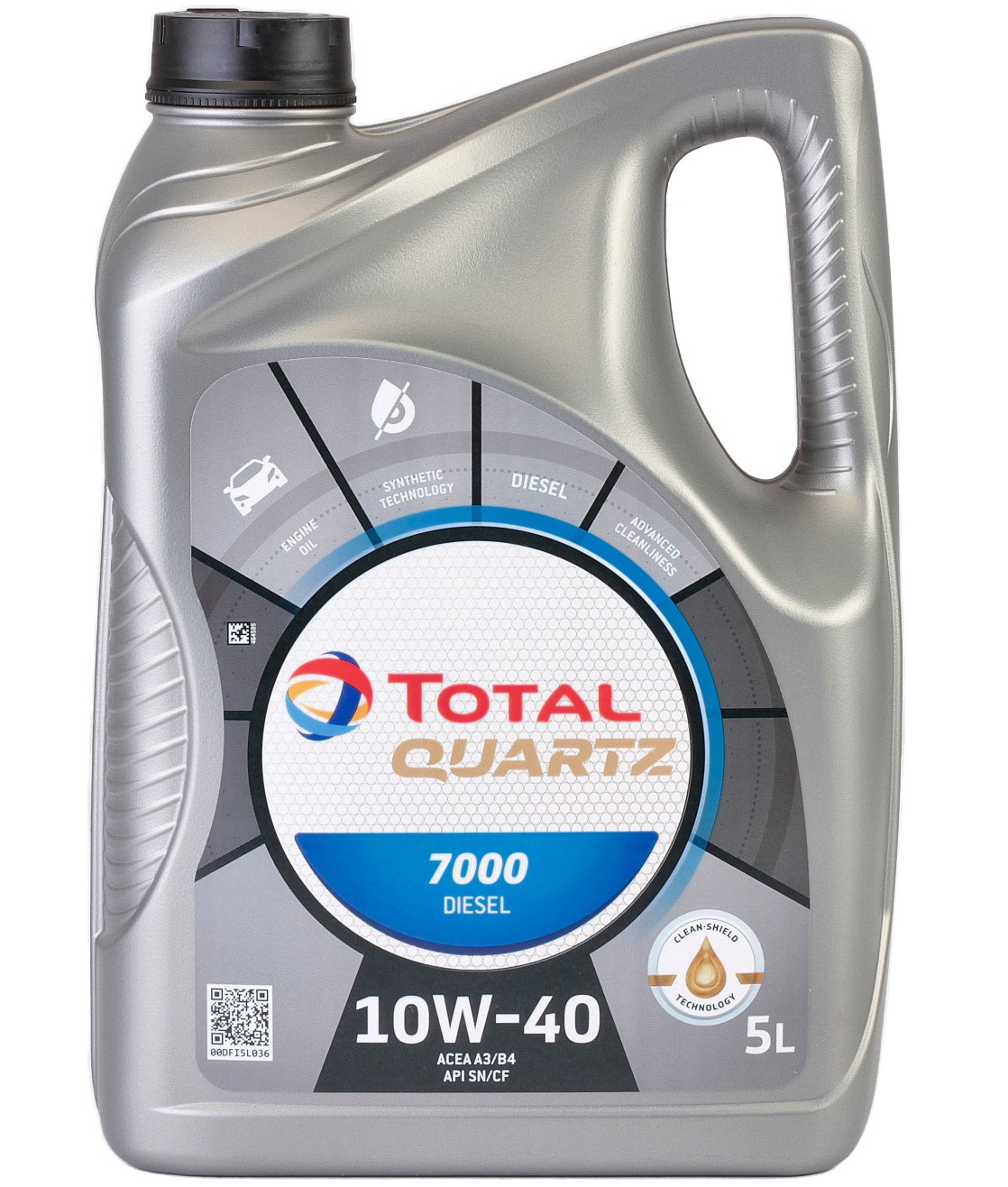 Ulei TOTAL Quartz 7000 Diesel 10W40 148646, volum 5 litri, sintetic pentru PEUGEOT, MB, CITROEN, VW