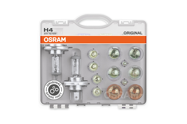 Set becuri OSRAM H4 de rezerva camion 24 V CLKH424V