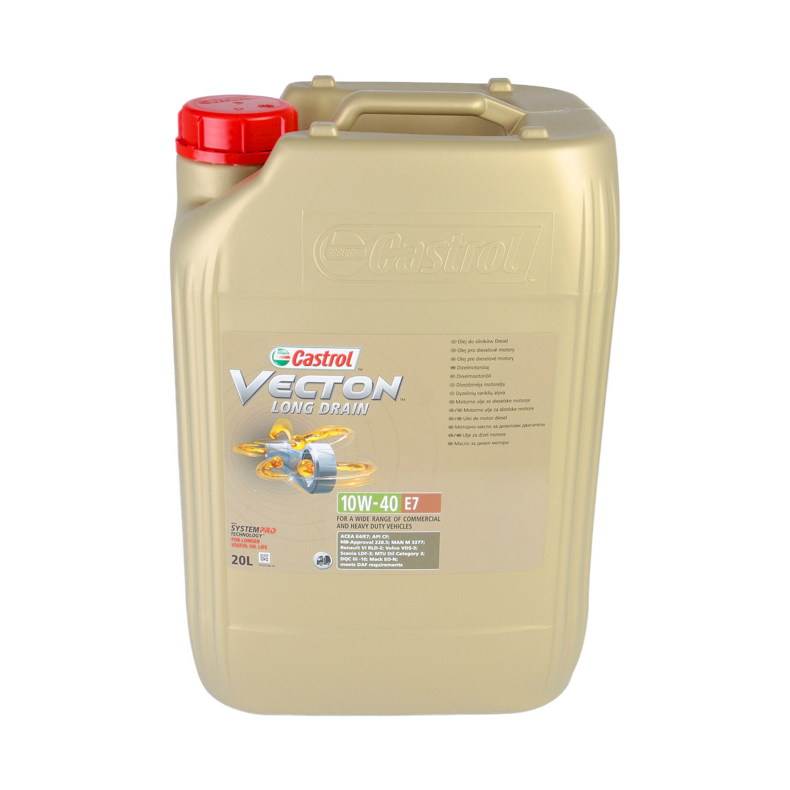 Ulei motor Castrol Vecton Long Drain 10W40 20L Renault, Volvo, MAN, MB