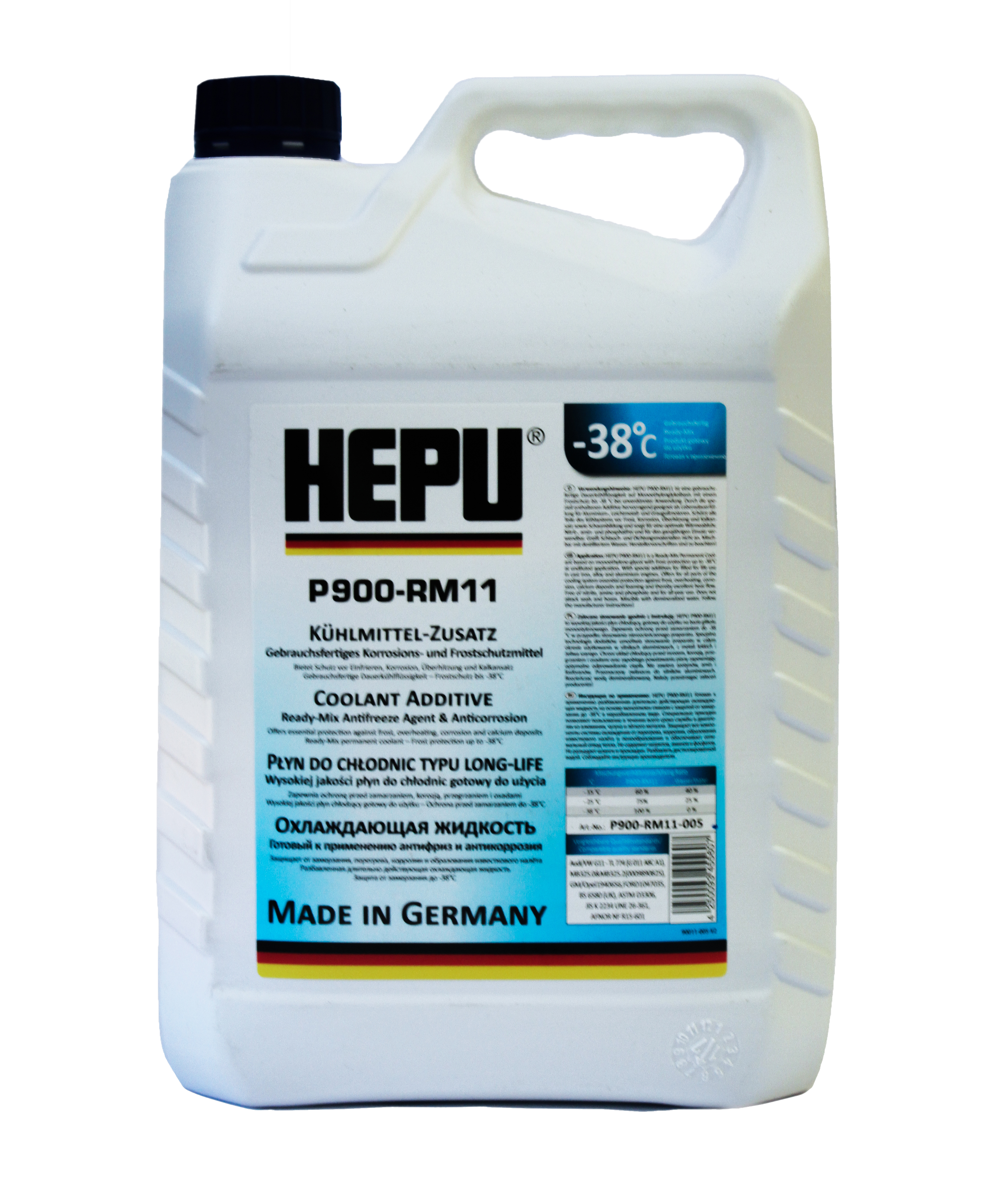 Antigel concentrat Hepu G12+ 5L