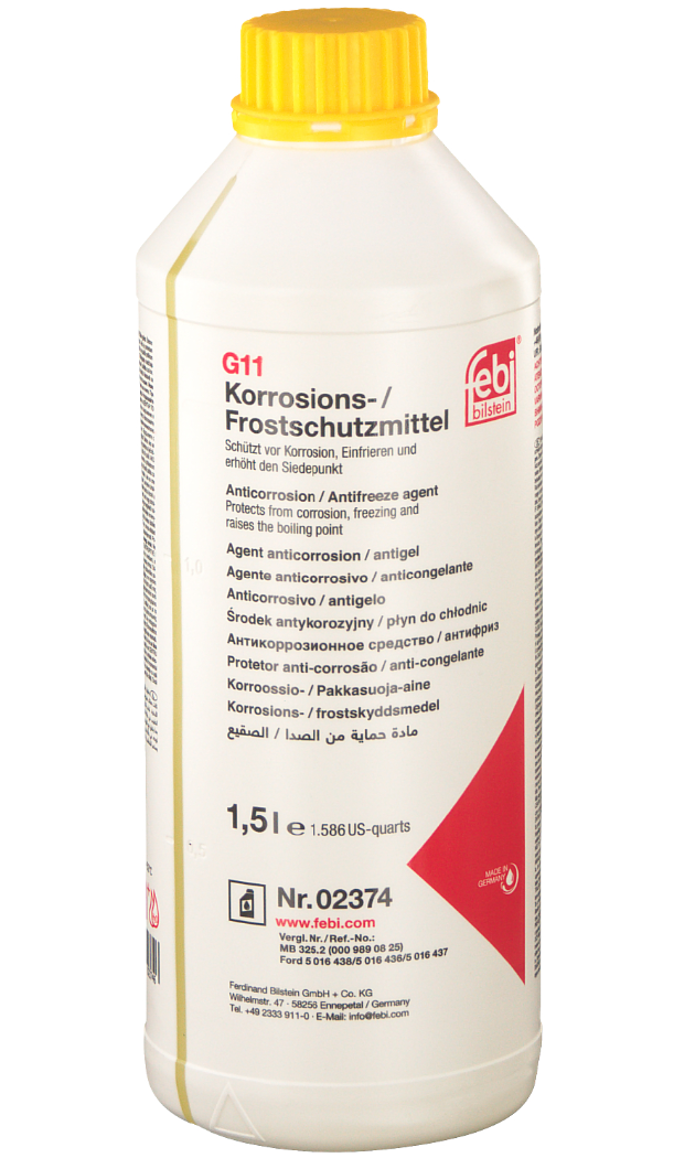 Antigel FEBI BILSTEIN G11 2374, MB 325.2, concentrat, volum 1.5 litri, galben