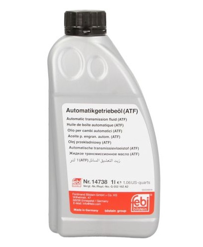 Ulei FEBI BILSTEIN ATF IV 14738 pentru cutie viteze automata, volum 1 litru, galben pentru PEUGEOT, BMW, TOYOTA, HONDA, CITROËN...