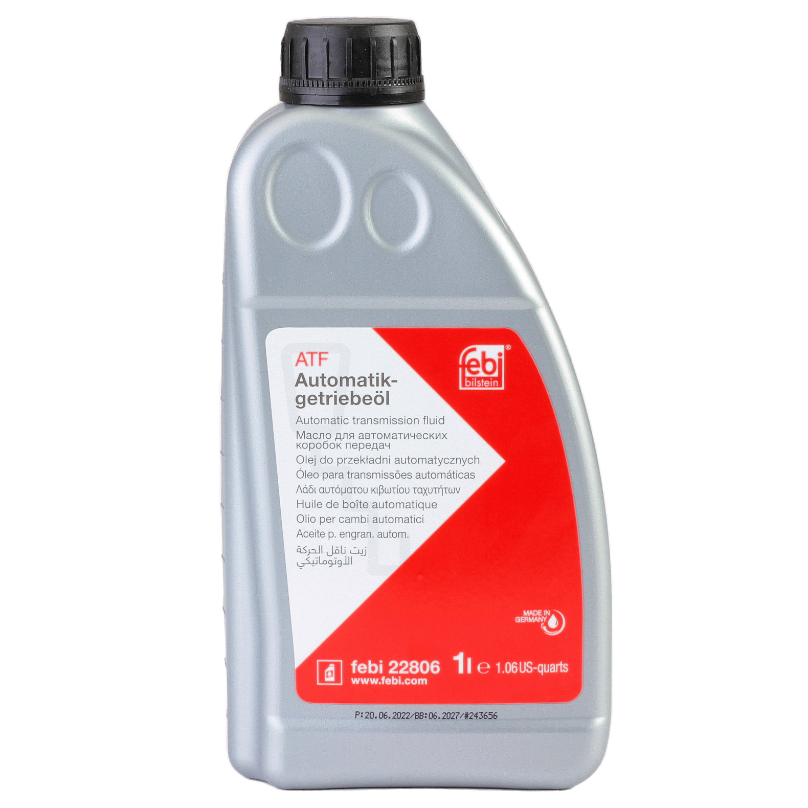 Ulei cutie viteze automată Febi 1L compatibil cu Honda, Peugeot, MB, MAN, VW