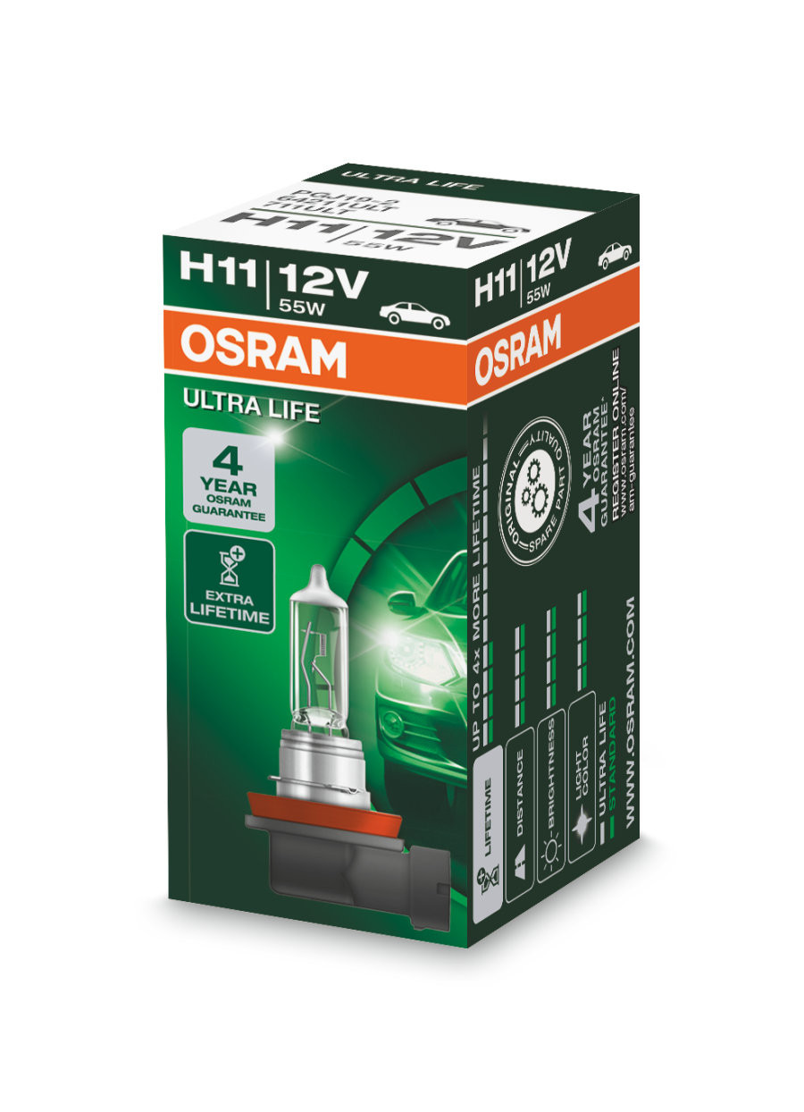 Bec Ultra Life H11 12V 55W PGJ19-2 Osram
