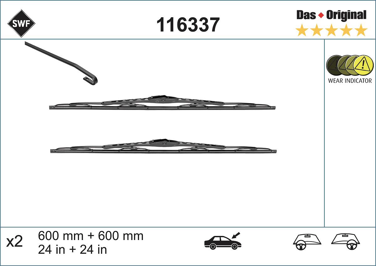 Lamelă ștergător auto SWF 116337