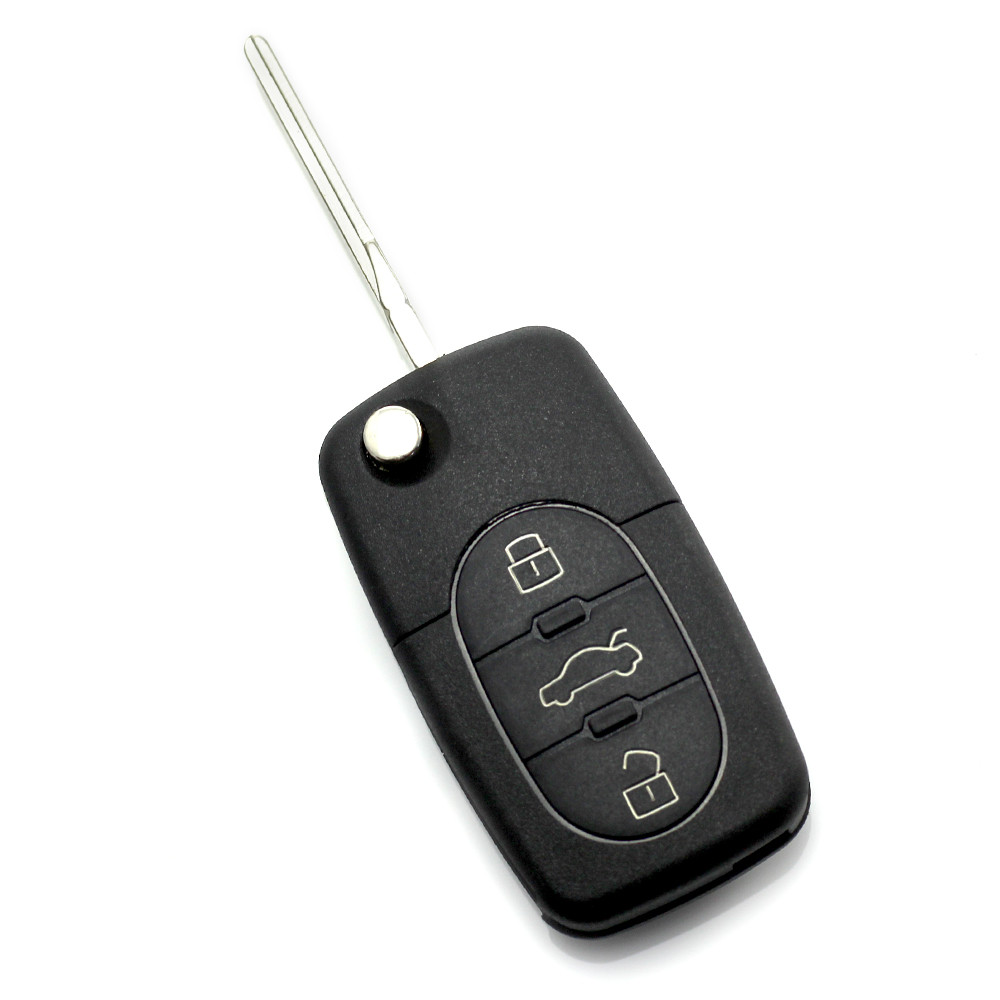 Audi - Cheie carcasa tip briceag, 3 butoane 
